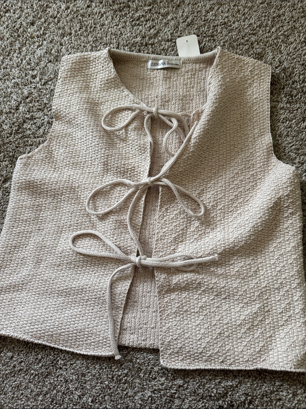Tie-Front Vest/Shirt